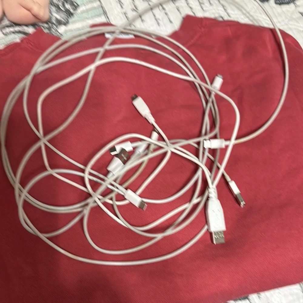 Universal White lightning USB Charging Cable Set (5)